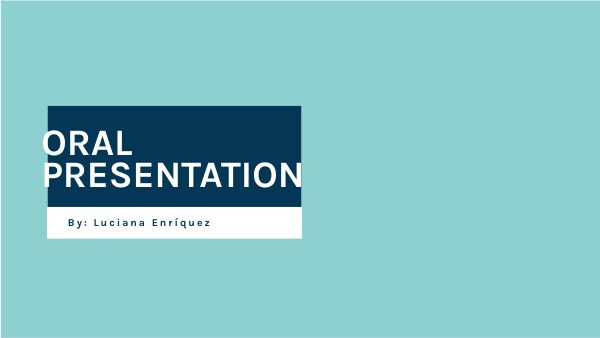 Oral presentation | Genially