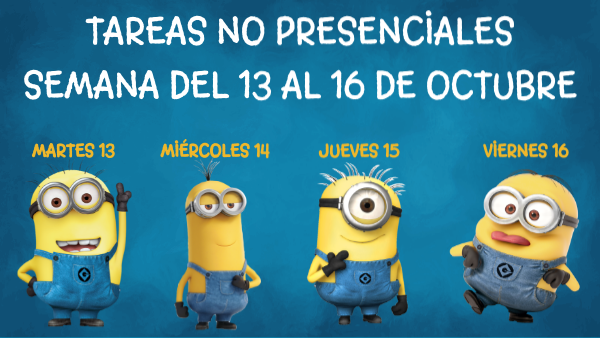 TAREAS 13 AL 16 DE OCTUBRE | Genially