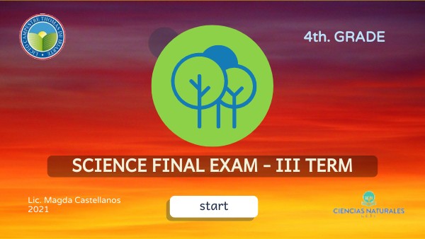 4th. GRADE - FINAL EXAM III TERM | Genially