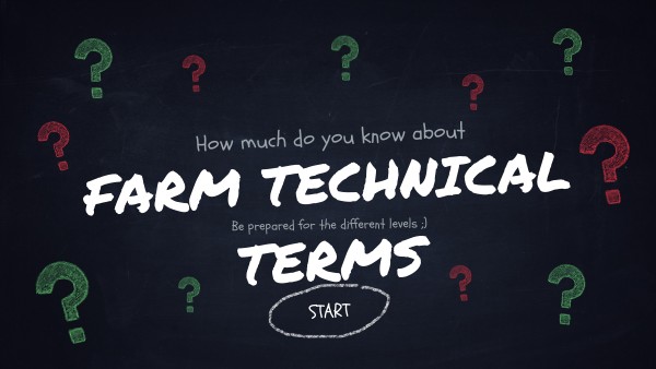 QUIZ HOW MUCH DO YOU KNOW: ag lit technical terms