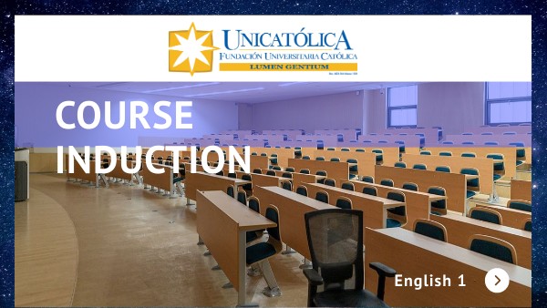 English 1 Course Induction