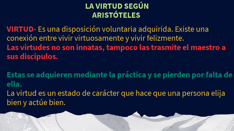 LA VIRTUD SEGÚN ARISTÓTELES | Genially