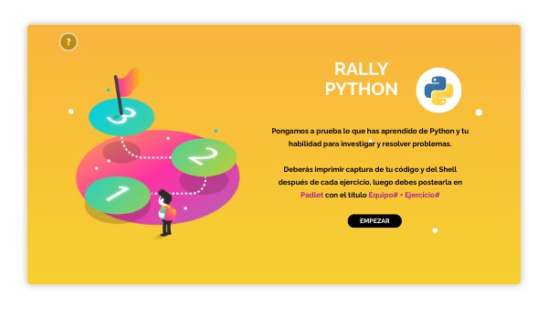 Rally Python | Genially