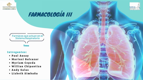 Farmácos que actuan en el Sistema Respiratorio | Genially