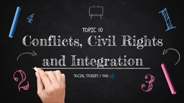 Topic 10: Conflicts, Civil Rights and Integration copy | Genially