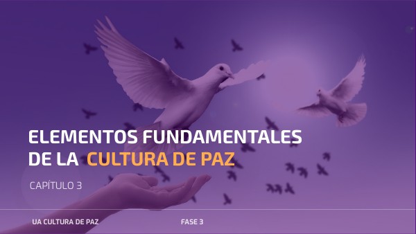CAP. 3 ELEMENTOS DE LA CULTURA DE PAZ | Genially