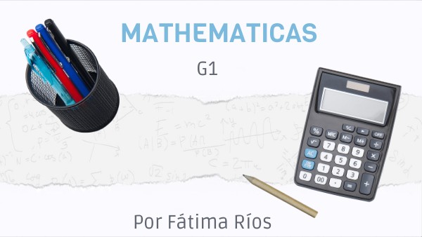 MATHS G1 FÁTIMA