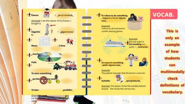 EXAMPLE OF A GLOSSARY OF VOCABULARY | Genially