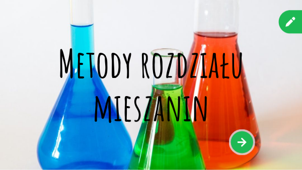 Metody rozdziału mieszanin | Genially