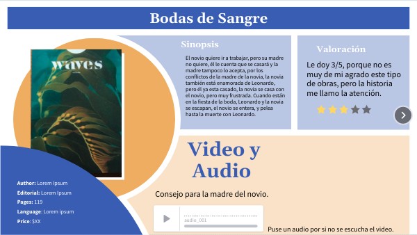 Actividades Del Libro Bodas De Sangre view.genially.com