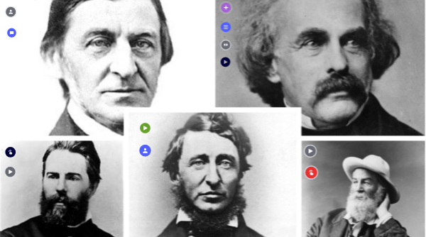 Imagen interactiva- American Writers | Genially