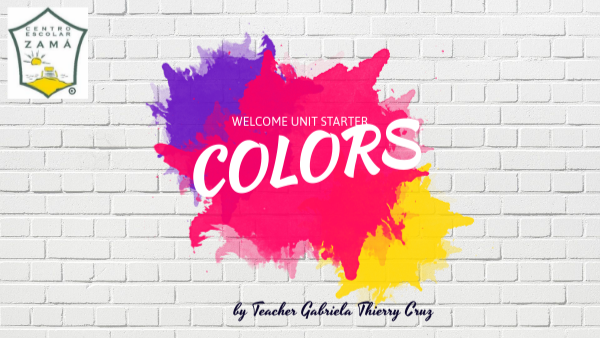 colors vocabulary starter | Genially