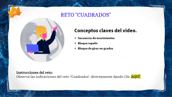 Reto "Cuadrados" | Genially