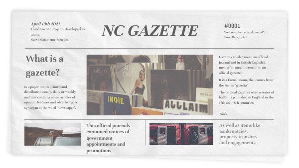 NC GAZETTE | Genially