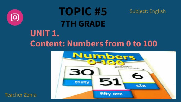 Numbers from 0 to 100 | Genially