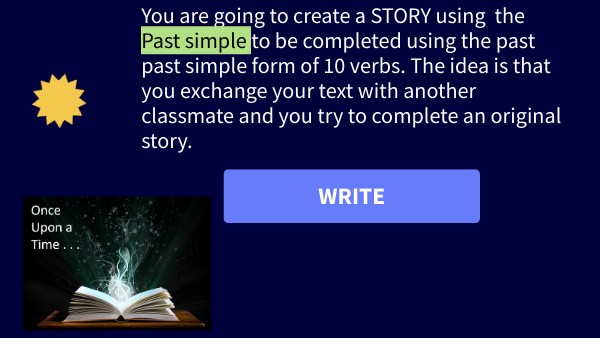 Story irregular verbs | Genially