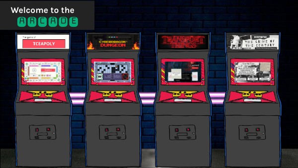 Arcade Game Hub Choice Board