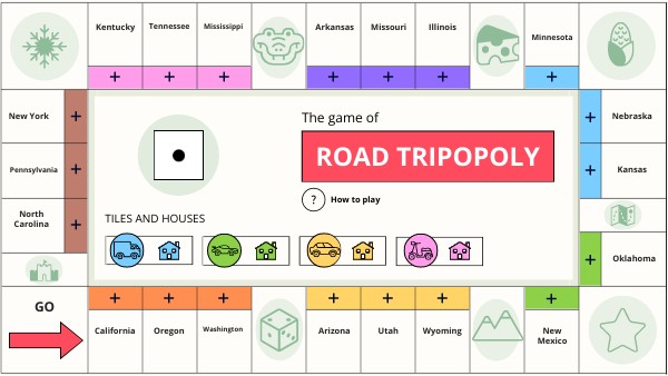 State Capitals Board Game