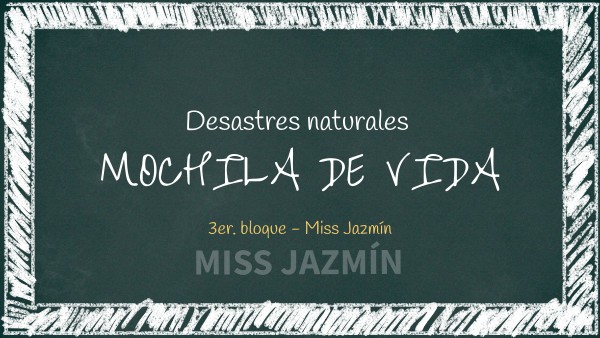 TEMA 41 Mochila de vida | Genially