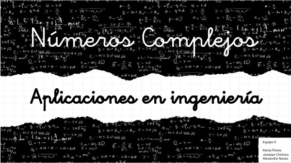 Números Complejos: Aplicaciones