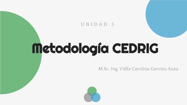 Metodología CEDRIG