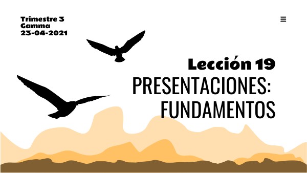 Lección 19 3º P