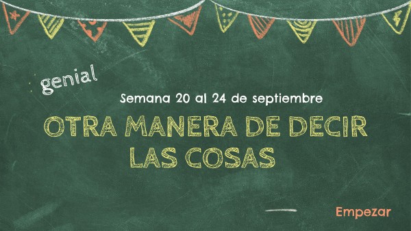Tema 3. Otra manera de decir las cosas