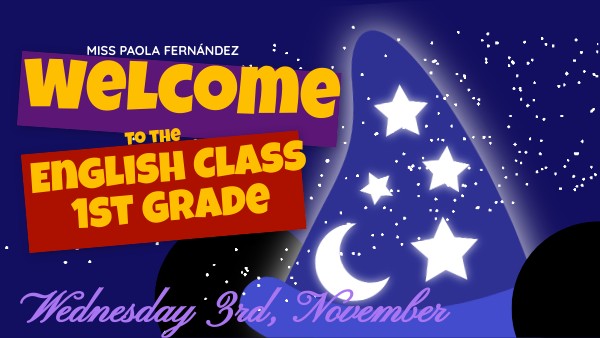 1st Grade Class - November 3rd | Genially