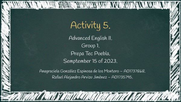 Activity 5 | Genially