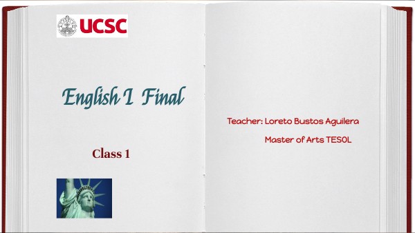 Class 1 ENGLISH I FINAL - March 11-12 | Genially