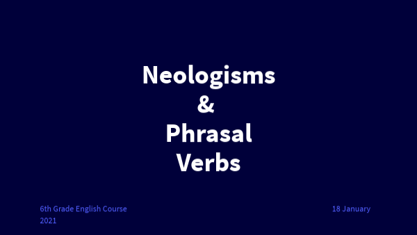 Neologisms neologisms