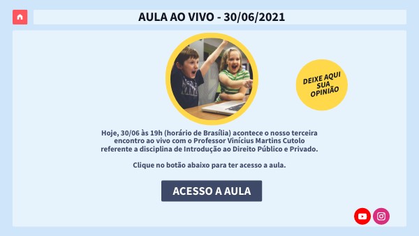 AULA 3 - INTRODUÇÃO AO DIREITO | Genially