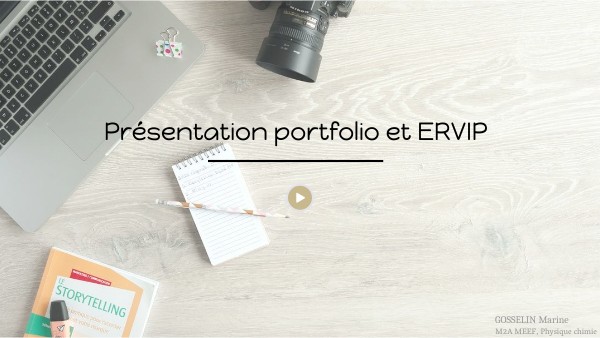 Présentation portfolio | Genially