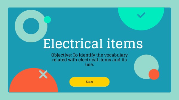 Electrical Items | Genially