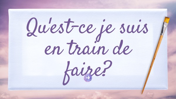 Je Suis En Train De Regarder Qu'est-ce je suis en train de faire?