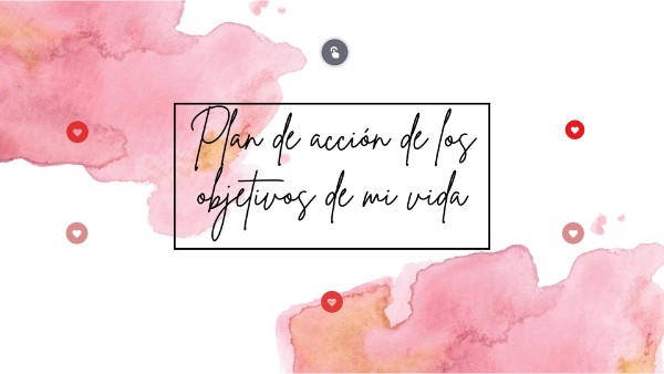 Plan de acción de los objetivos de mi vida | Genially