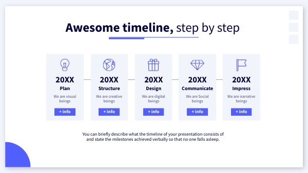 Basic shapes timeline | Genially