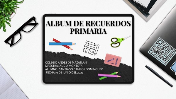 Álbum de recuerdo primaria