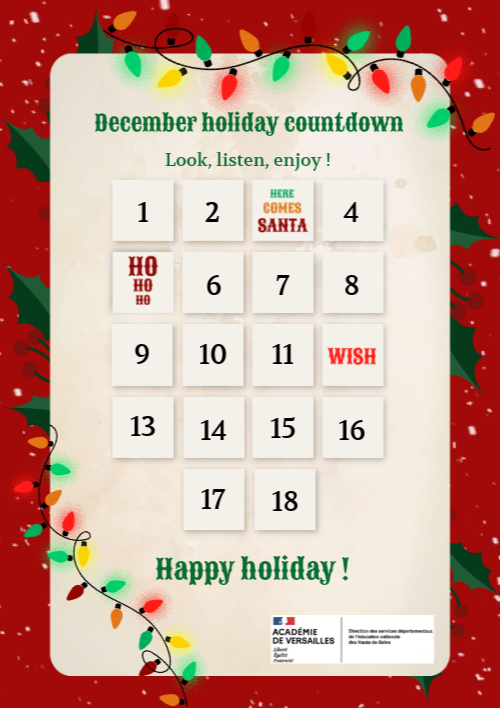 Countdown calendar December 2020 | Genially
