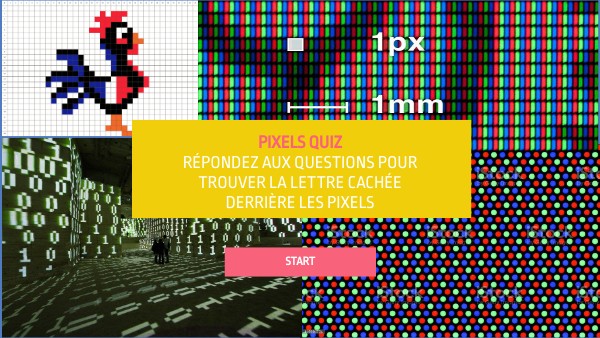 Fête science - pixel quiz | Genially