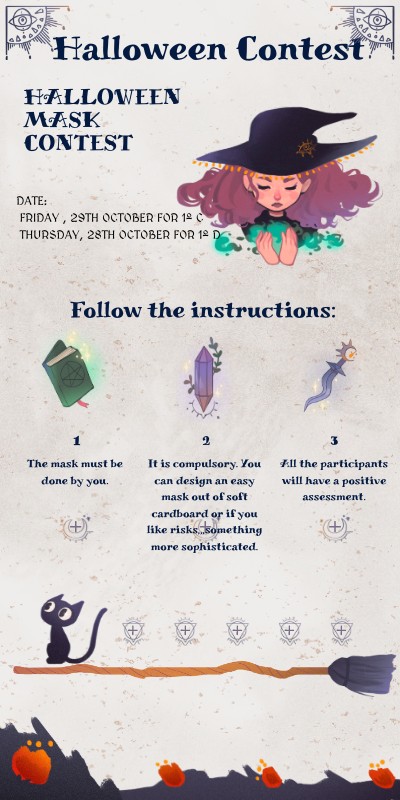 Halloween mask contest