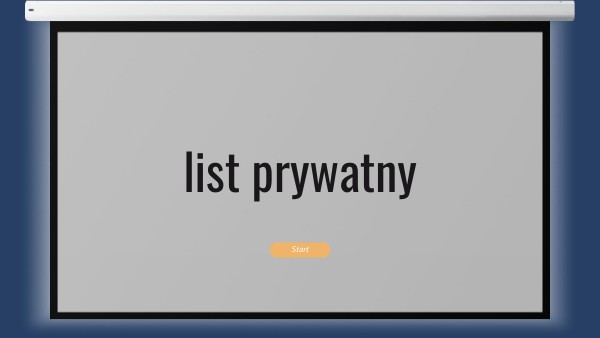 List Prywatny Wzór Klasa 4 List prywatny | Genially