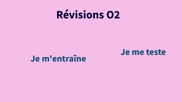 Révisions O2 | Genially