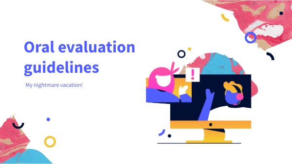 Speaking evaluation | Genially