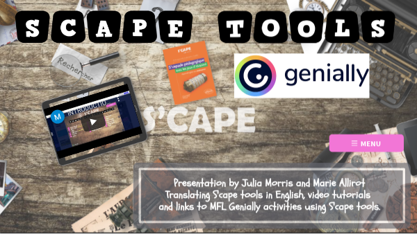 S'cape tools for Genially