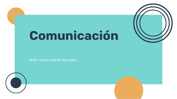 COMUNICACION | Genially