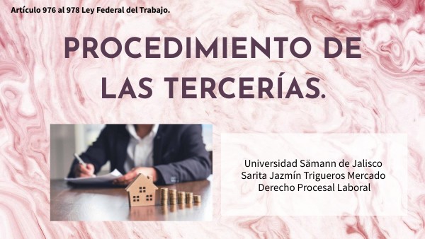 DE LAS TERCERÍAS