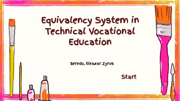 Equivalency System in Technical Vocational Education | Genially
