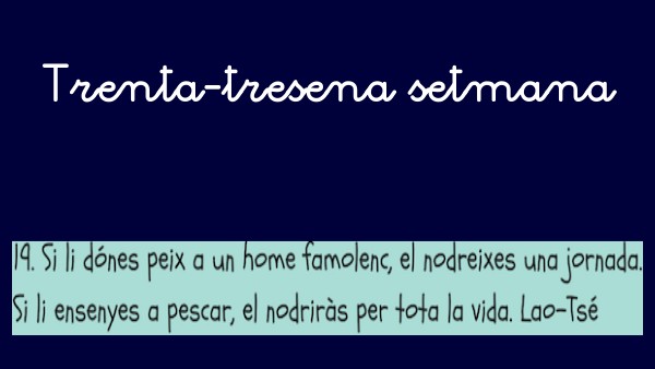 trenta-tresena setmana | Genially