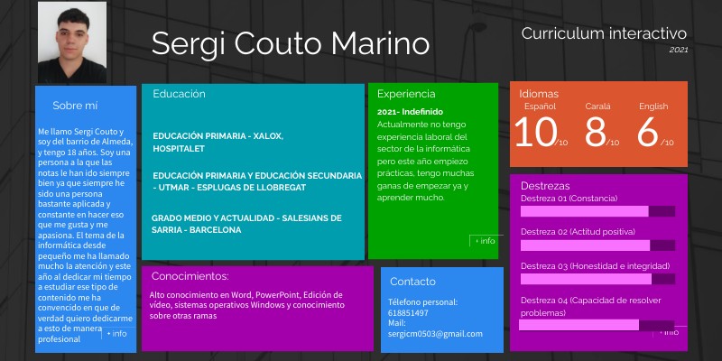 Plantilla Mi cv genially